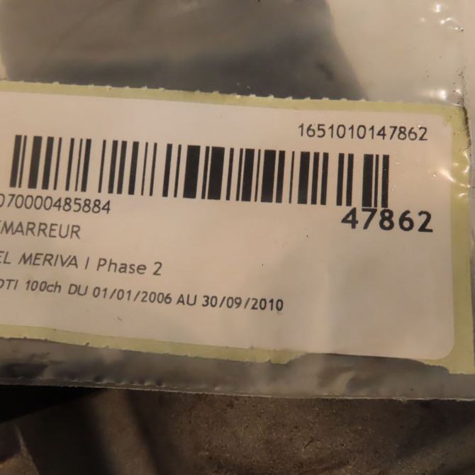 Démarreur occasion OPEL MERIVA I Phase 2 01-2006->09-2010 1.7 CDTI 100ch 97386062 4