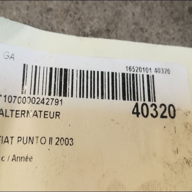 Alternateur occasion FIAT PUNTO II 52003531 4