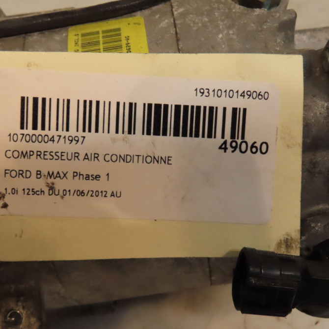 Compresseur air conditionne occasion FORD B-MAX Phase 1 06-2012->... 1.0i 125ch 5