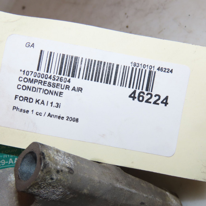 Compresseur air conditionne occasion FORD KA I Phase 1 10-1996->10-2008 1.3i 1426733 3