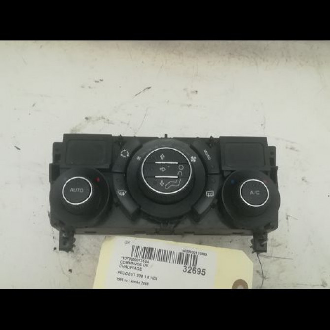 Commande de chauffage occasion PEUGEOT 308 I Phase 1 09-2007->03-2011 1.6 HDI 16v 110ch 6452J4 1