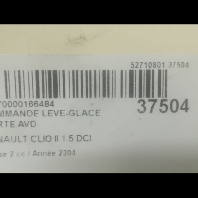 Commande lève-glace porte avant droite occasion RENAULT CLIO II Phase 2 06-2001->07-2006 1.5 DCI 80ch 8200060046 3