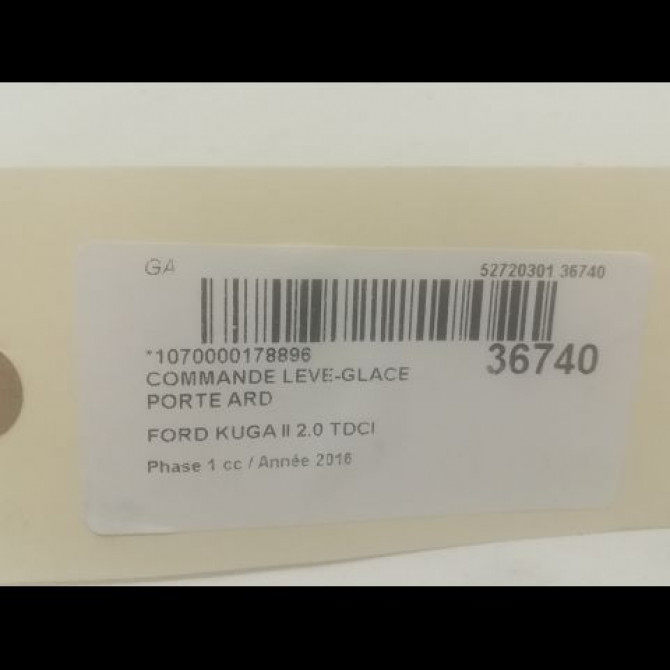 Commande leve-glace porte arrière droite occasion FORD KUGA II Phase 1 09-2012->... 2.0 TDCI 150ch 1850432 3