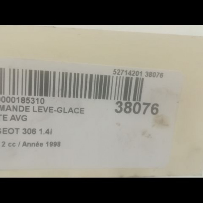 Commande lève-glace porte avant gauche occasion PEUGEOT 306 Phase 2 04-1997->03-2002 1.4i 6552WJ 3