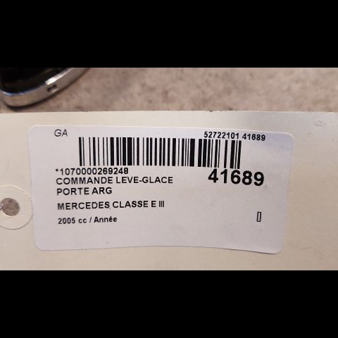 Commande leve-glace porte arrière gauche occasion MERCEDES CLASSE E III Phase 1 03-2002->06-2006 E280CDi FAP 177ch 21182199587C45 3