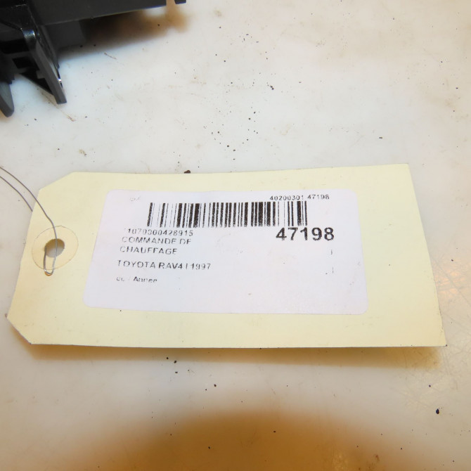 Commande de chauffage occasion TOYOTA RAV4 I 5591042020 3