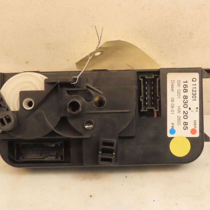 Commande de chauffage occasion MERCEDES CLASSE A I Phase 2 03-2001->09-2004 A 170 CDI 1688302285 2