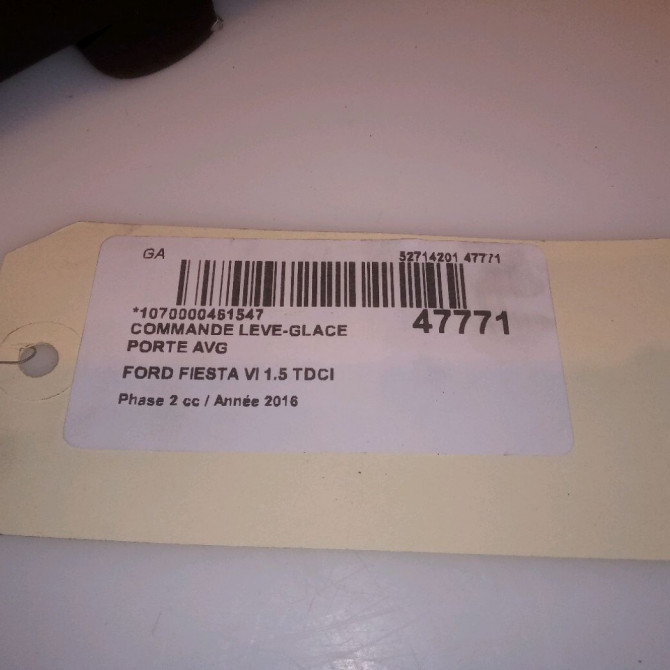 Commande lève-glace porte avant gauche occasion FORD FIESTA VI Phase 2 11-2012->... 1.5 TDCI 95ch 2032976 5