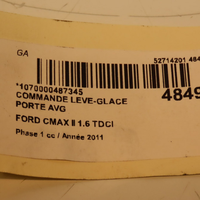 Commande lève-glace porte avant gauche occasion FORD CMAX II Phase 1 09-2010->09-2015 1.6 TDCI 115ch 2029540 3