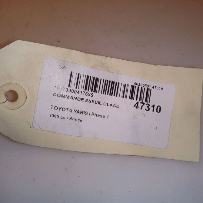 Commande essuie glace occasion TOYOTA YARIS I Phase 1 04-1999->03-2003 846520D010 4