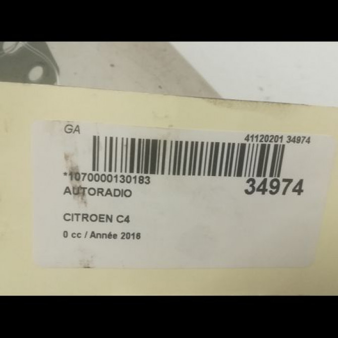 Autoradio occasion CITROEN C4 PICASSO II Phase 1 04-2013->... 2.0 BlueHDi 150ch 1624797380 4