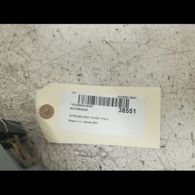 Autoradio occasion CITROEN DS3 Phase 1 11-2009->03-2014 1.6 HDi 110ch 1616151980 3