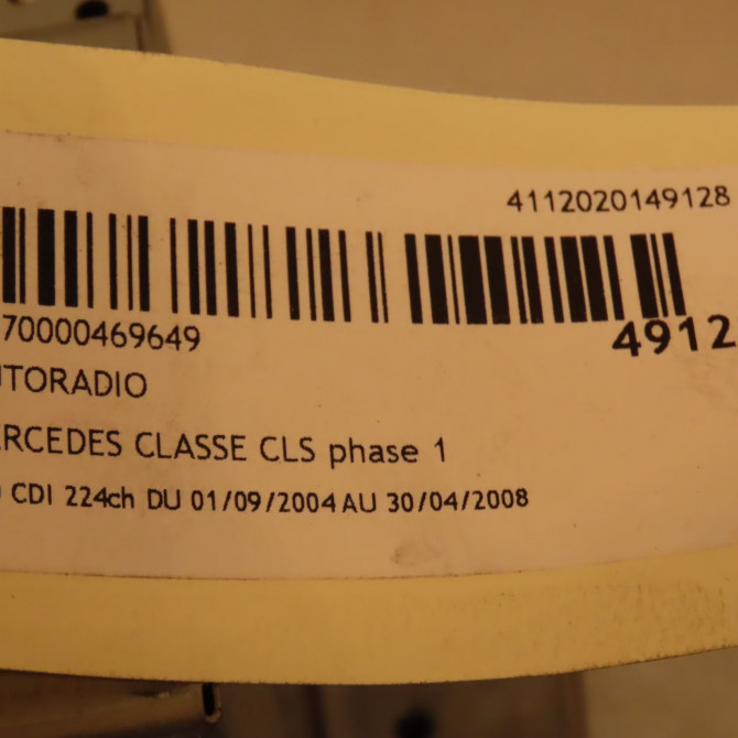 Autoradio occasion MERCEDES CLASSE CLS Phase 1 04-1995->04-1999 320 CDI 224ch 2118272962 5