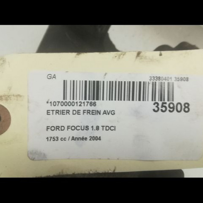 Etrier de frein avant gauche occasion FORD FOCUS I Phase 1 10-1998->09-2004 1.8 TDCI 100ch 3