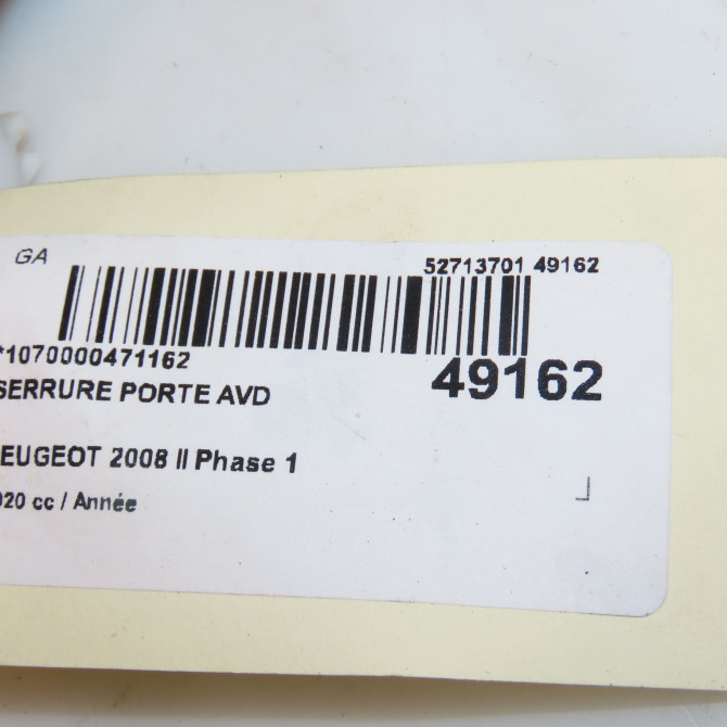 Serrure porte avd occasion PEUGEOT 9844442480 3