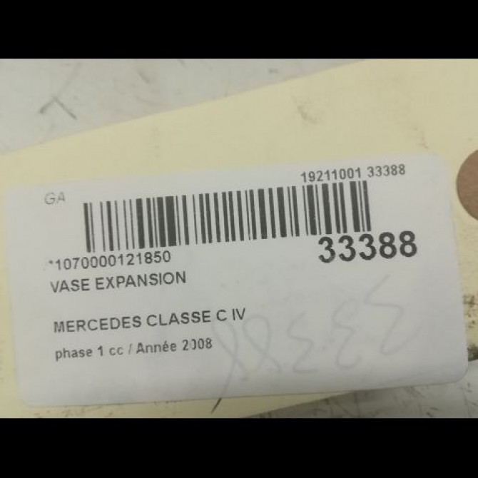 Vase expansion occasion MERCEDES CLASSE C IV phase 1 02-2014->... C220 170ch 2045000749 3