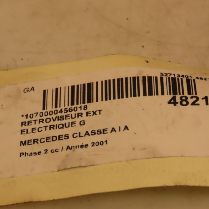 Retroviseur exterieur electrique gauche occasion MERCEDES CLASSE A I Phase 2 03-2001->09-2004 A 170 CDI 1688100376 4
