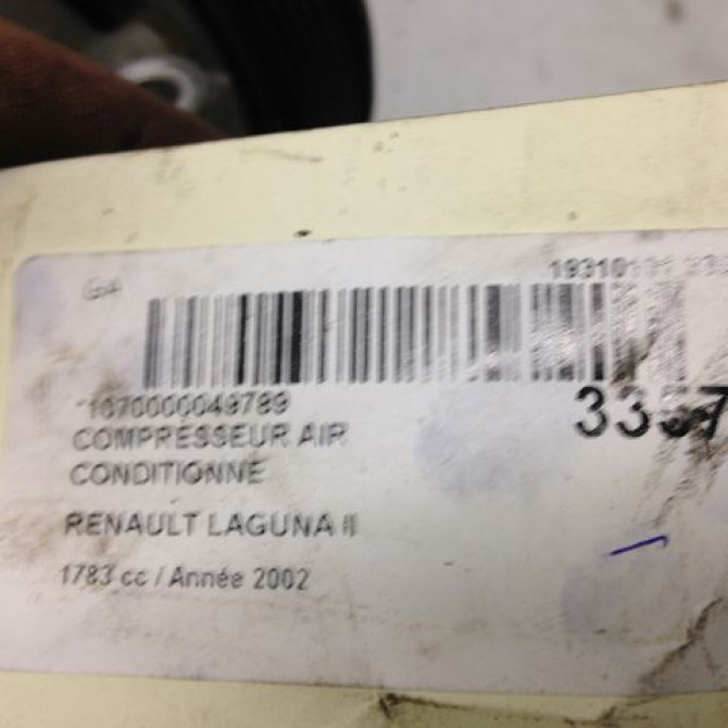 Compresseur air conditionne occasion RENAULT LAGUNA II Phase 1 11-2000->03-2005 1.6 16v 8200021822 6