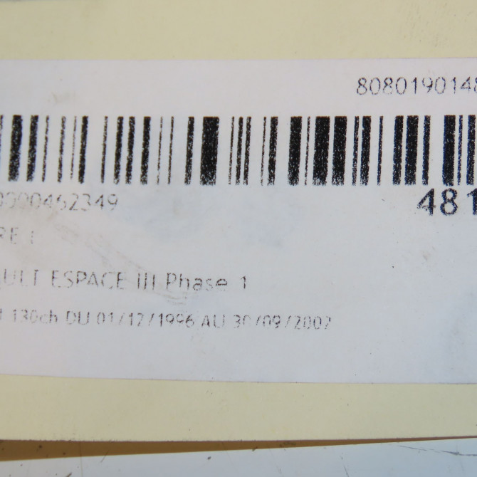 Phare droit occasion RENAULT ESPACE III Phase 1 12-1996->09-2002 2.2 DCI 130ch 6025371082 3