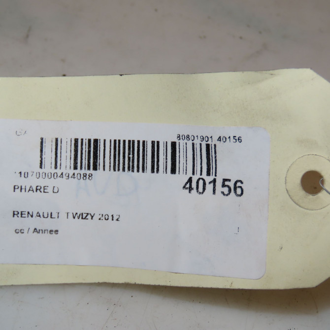 Phare droit occasion TWIZY 260602224R 4