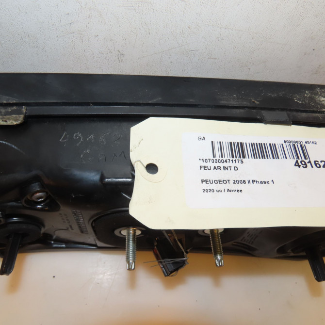 Feu arrière intérieur droit occasion PEUGEOT 9825957180 3