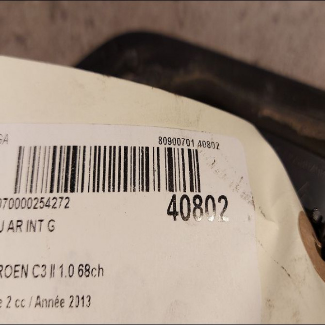 Feu arrière interieur gauche occasion CITROEN C3 II Phase 2 03-2013->12-2016 1.0 68ch 9803934380 3