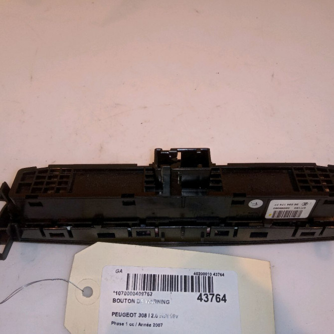 Bouton de warning occasion PEUGEOT 308 I Phase 1 09-2007->03-2011 2.0 HDI 16v 136ch 2