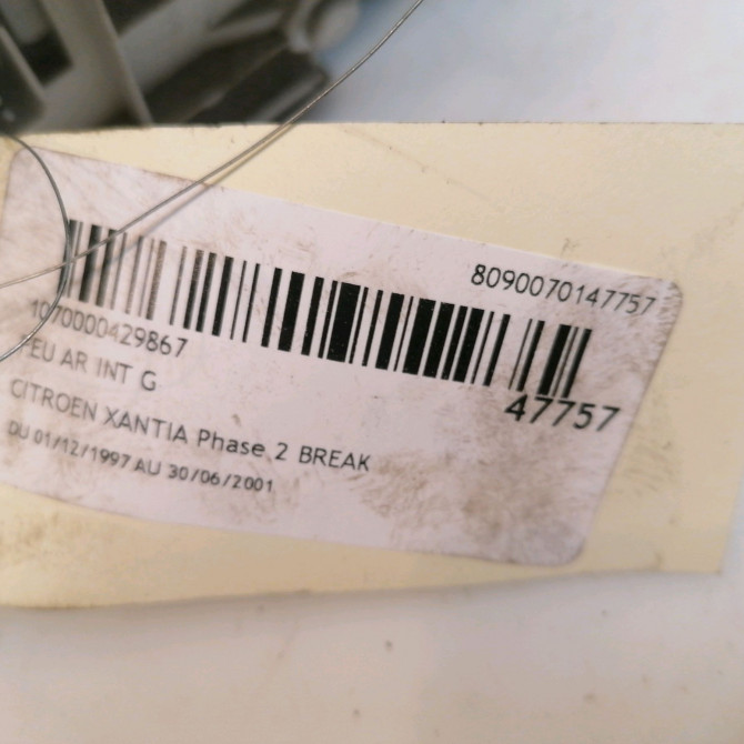 Feu arrière interieur gauche occasion CITROEN XANTIA Phase 2 BREAK 12-1997->06-2001 6350K1 3
