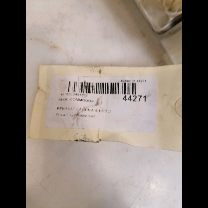 Bloc commodos occasion RENAULT LAGUNA III Phase 1 10-2007->10-2010 1.5 DCI 3
