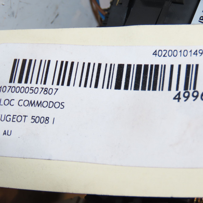 Bloc commodos occasion PEUGEOT 5008 I phase 2 09-2013->... 2.0 HDI 150ch 4