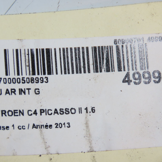 Feu arrière interieur gauche occasion CITROEN C4 PICASSO II Phase 1 04-2013->... 1.6 e-HDi 8v 115ch 4