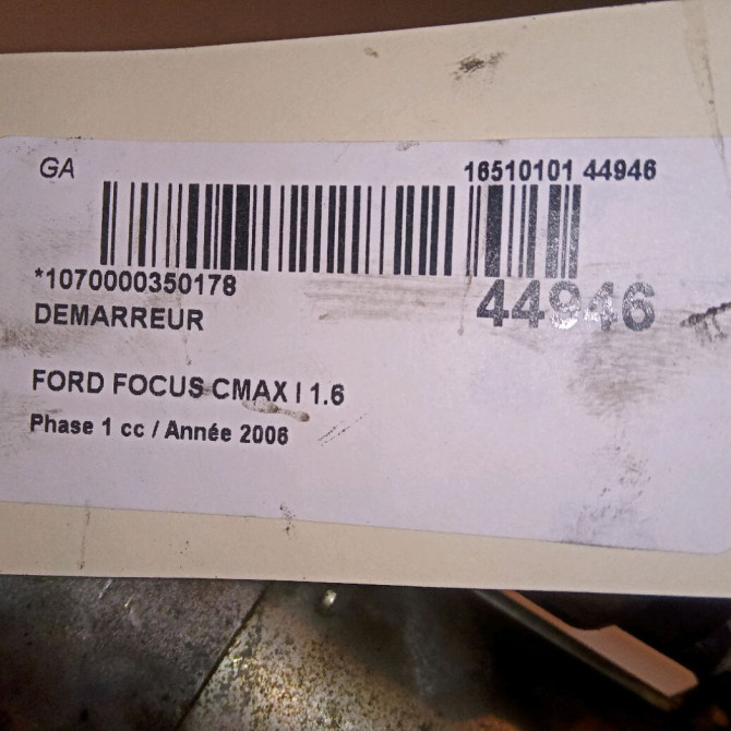 Démarreur occasion FORD FOCUS CMAX I Phase 1 09-2003->03-2007 1.6 TDCI 110ch 2109635 4
