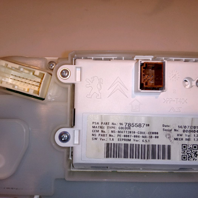 Compteur occasion PEUGEOT 208 208 Phase 1 2012-03-01->2015-09-30 1.6 VTI 120ch 9822633180 3