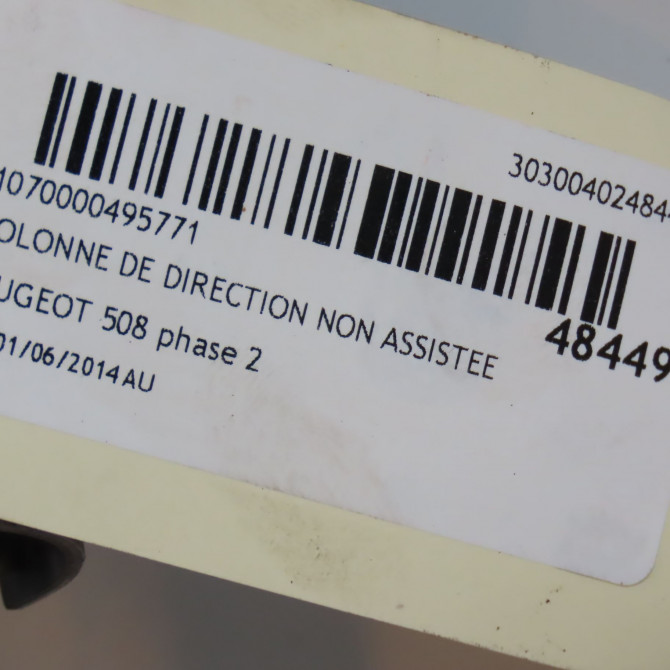 Colonne de direction non assistee occasion PEUGEOT 508 phase 2 06-2014->... 4123HR 3