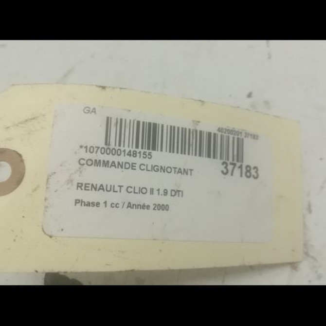 Commande clignotant occasion RENAULT CLIO II Phase 1 03-1998->06-2001 1.9 DTI 7701064226 3