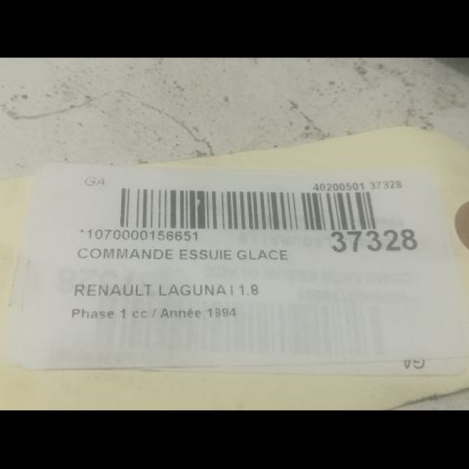 Commande essuie glace occasion RENAULT LAGUNA I Phase 1 01-1994->04-1998 1.8 7701038419 3