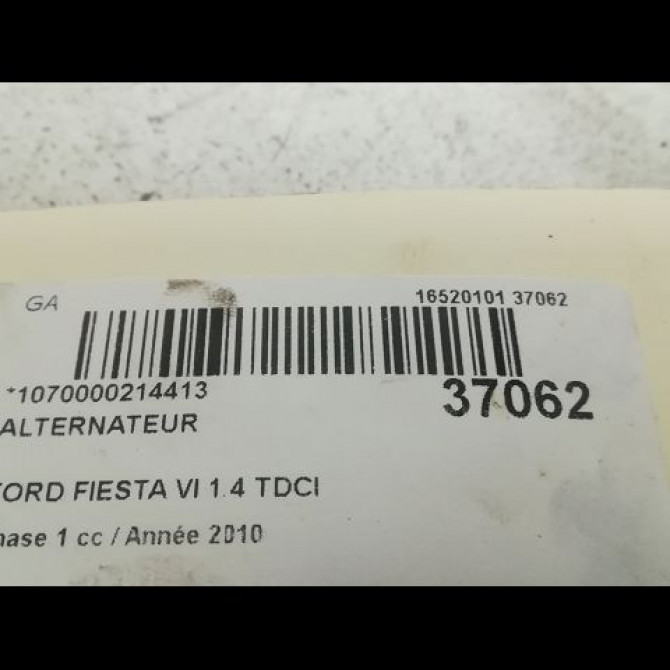 Alternateur occasion FORD FIESTA VI Phase 1 10-2008->11-2012 1.4 TDCI 68ch 2260730 4