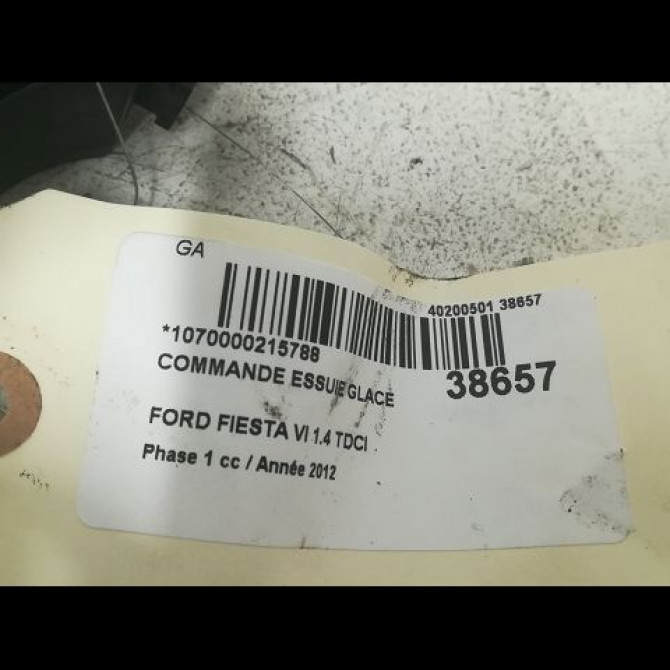 Commande essuie glace occasion FORD FIESTA VI Phase 1 10-2008->11-2012 1.4 TDCI 70ch 1537625 3