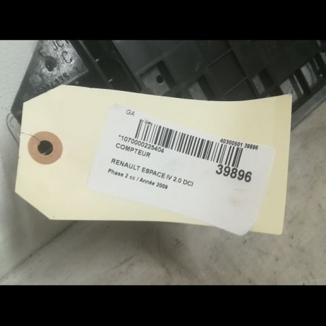 Compteur occasion RENAULT ESPACE IV Phase 2 03-2006->07-2012 2.0 DCI 150ch 7701070455 3