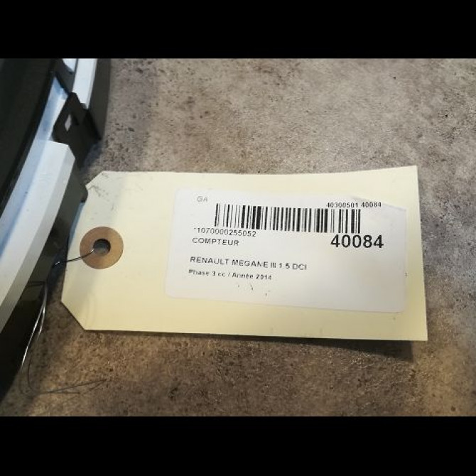 Compteur occasion RENAULT MEGANE III Phase 3 10-2013->... 1.5 DCI 110ch 248103468R 3