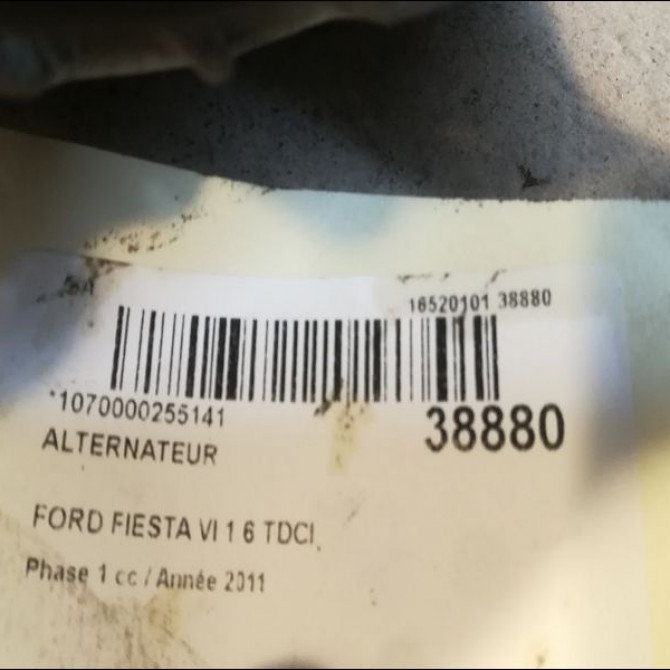 Alternateur occasion FORD FIESTA VI Phase 1 10-2008->11-2012 1.6 TDCI 95ch 2260730 4