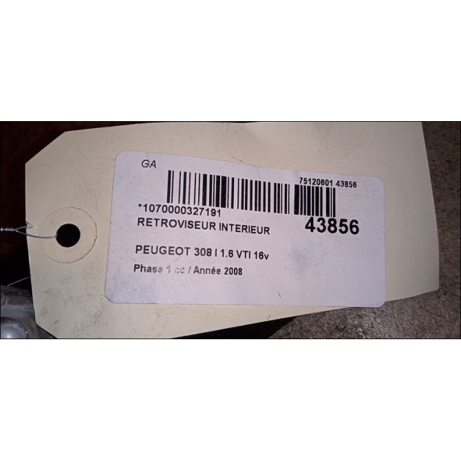Retroviseur interieur occasion PEUGEOT 308 I Phase 1 09-2007->03-2011 1.6 VTI 16v 120ch 815489 4