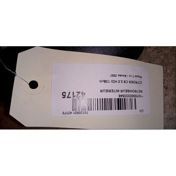 Retroviseur interieur occasion CITROEN C8 Phase 1 06-2002->... 2.0 HDi 138ch 8153J5 3