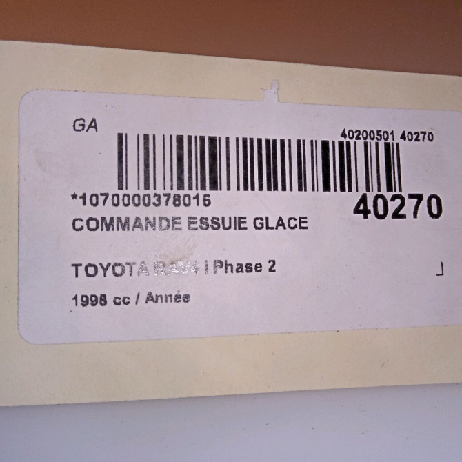 Commande essuie glace occasion TOYOTA RAV4 I Phase 2 11-1997->07-2000 8465235521 3