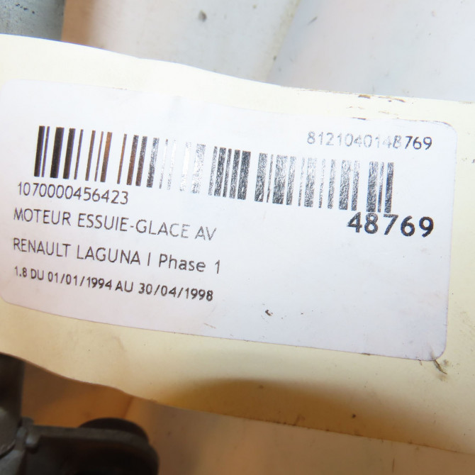 Moteur essuie-glace avant occasion RENAULT LAGUNA I Phase 1 01-1994->04-1998 1.8 7701038292 3