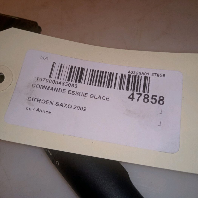 Commande essuie glace occasion CITROEN SAXO 6239G6 5