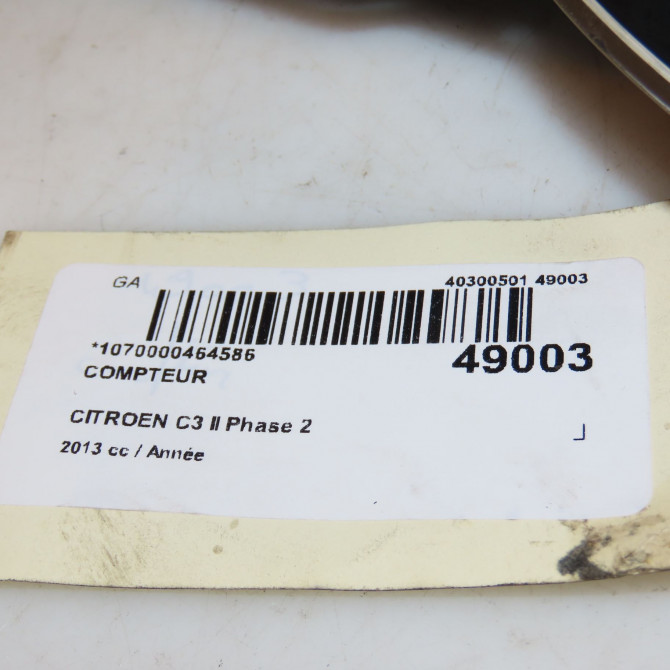 Compteur occasion CITROEN C3 II Phase 2 03-2013->12-2016 98041181XT 4