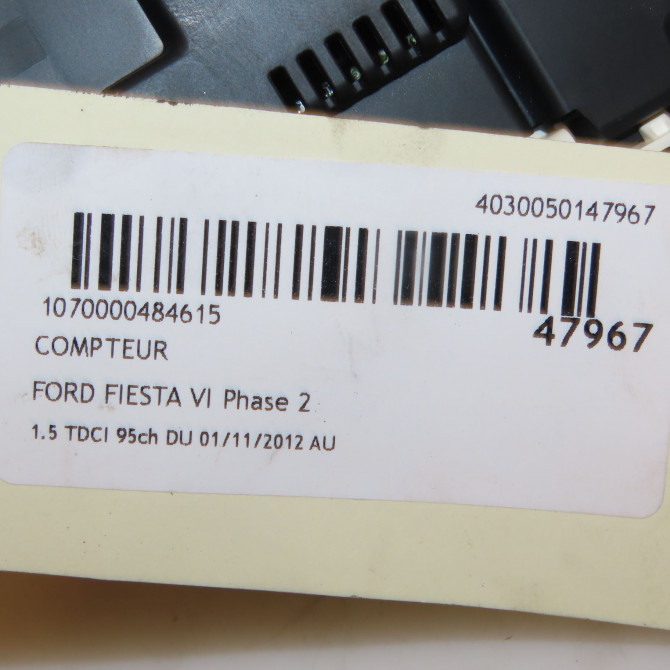 Compteur occasion FORD FIESTA VI Phase 2 11-2012->... 1.5 TDCI 95ch 2086528 4