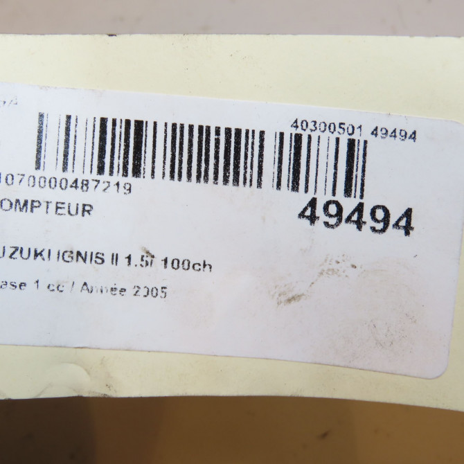Compteur occasion SUZUKI IGNIS II Phase 1 09-2003->09-2009 1.5i 100ch 3410086G20 4