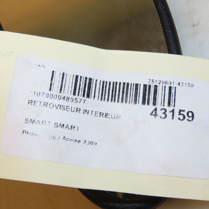 Retroviseur interieur occasion SMART 146 Phase 1 04-1995->04-1999 0.8 CDI 45ch 4518100017C22A 3